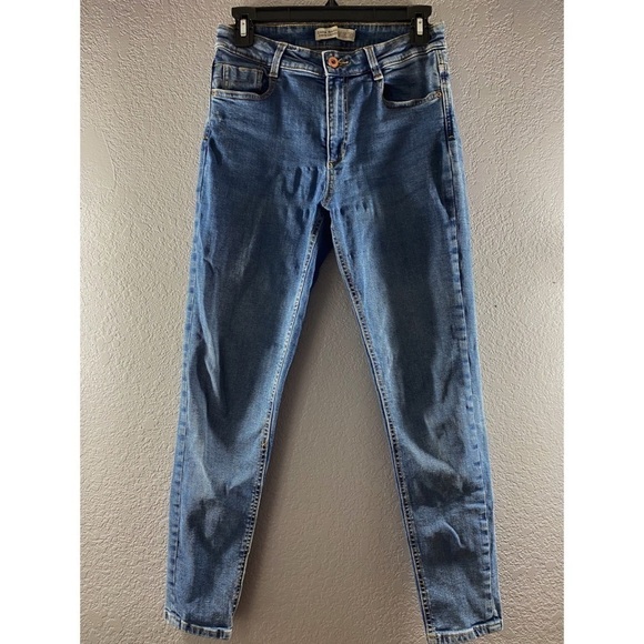 Zara Z1975 High Rise Skinny Medium Wash Jeans - Picture 4 of 10